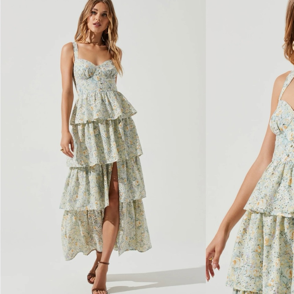 Astrthelabel Midsummer Eyelet Tiered Maxi Dress — Never Worn!!!